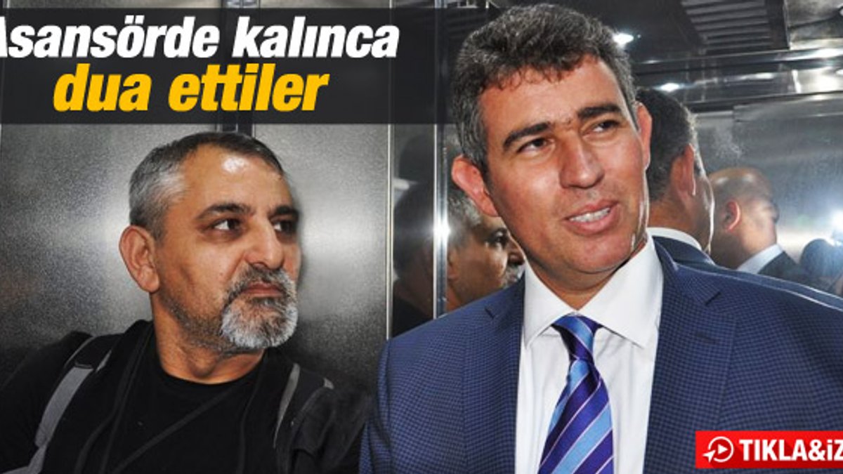 Metin Feyzioğlu asansörde mahsur kaldı İZLE