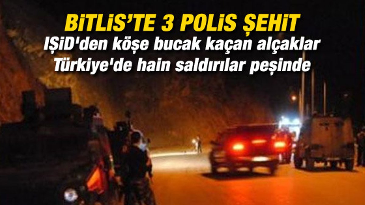 Bitlis'te polis aracı devrildi: 3 şehit 2 yaralı