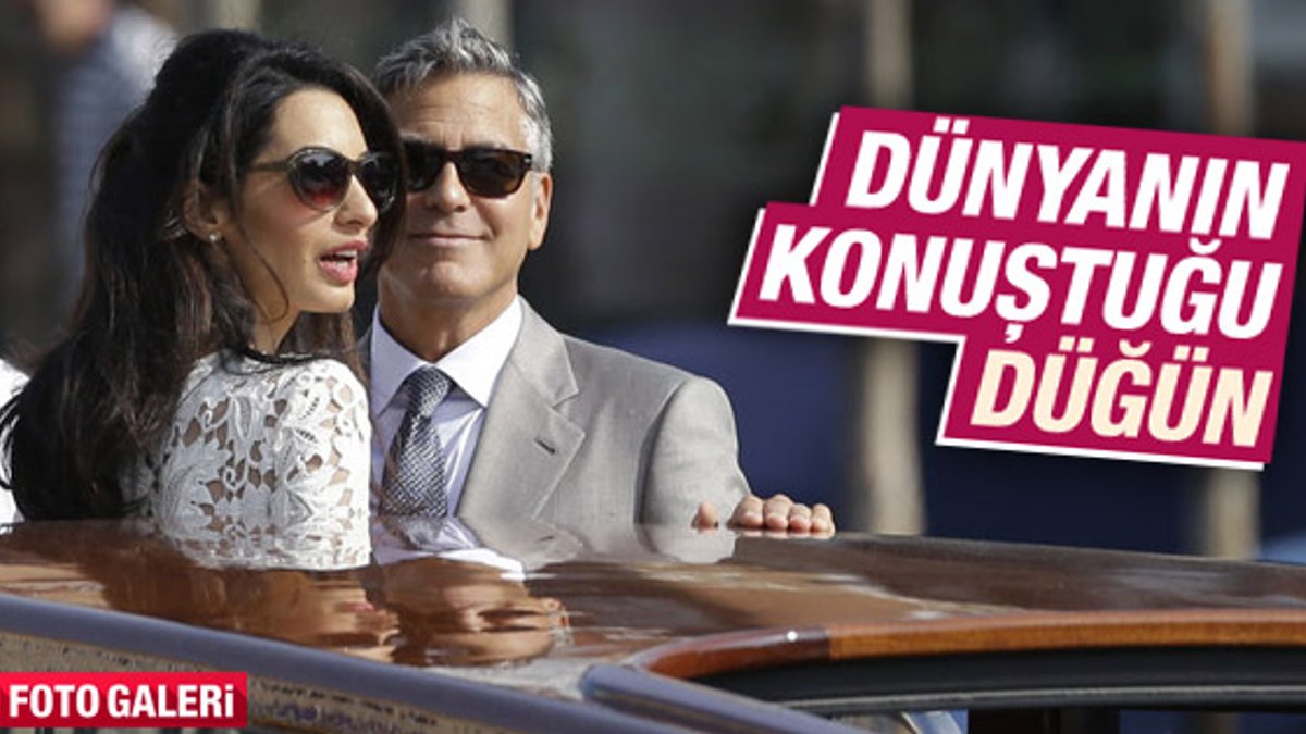 George Clooney'nin düğününe Hollywood akın etti