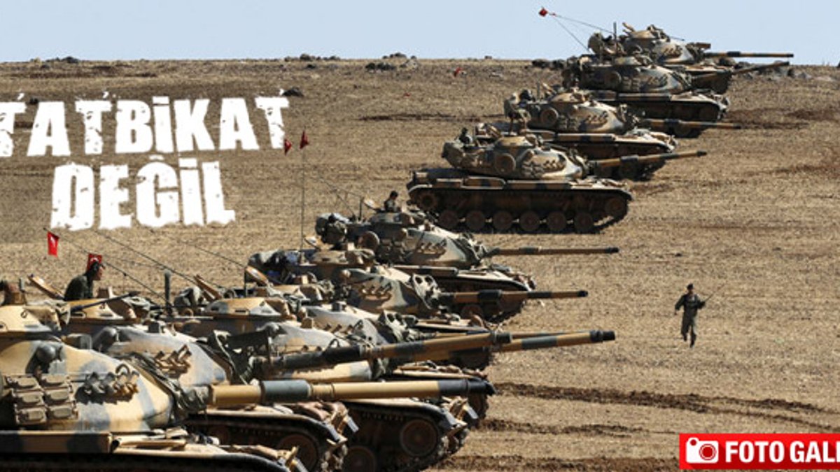 Kobani sınırına tank yığınağı
