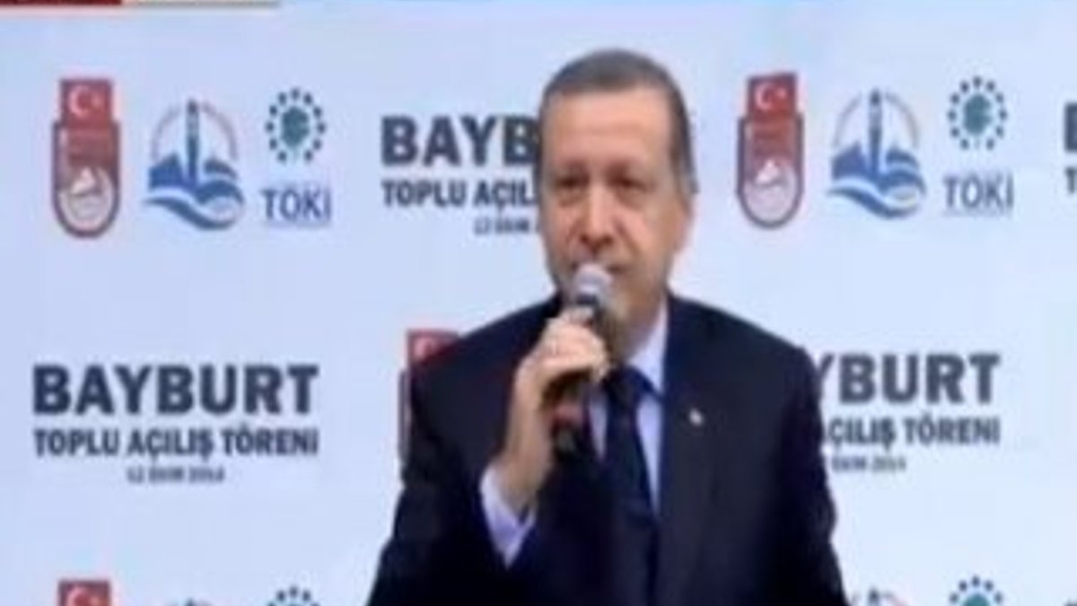 Bayburt'ta Erdoğan'ı gülümseten afiş