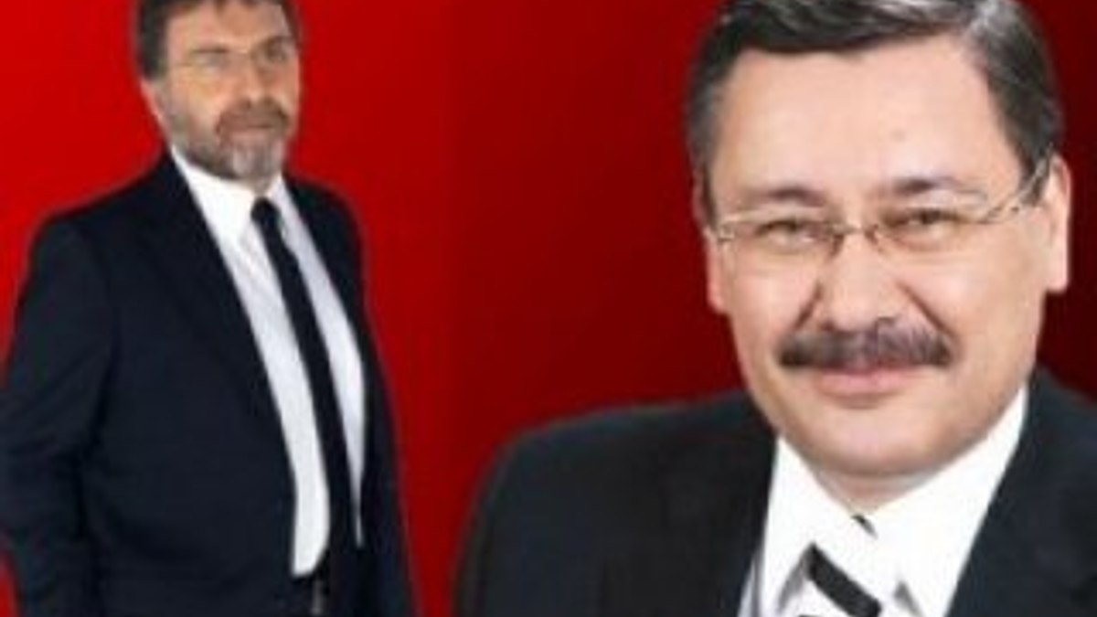 Melih Gökçek ile Ahmet Hakan bilek güreşi yaptı