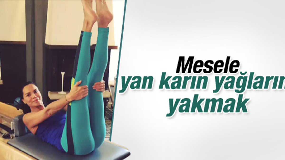 Ebru Şallı Instagram hesabından fitness videosu paylaştı