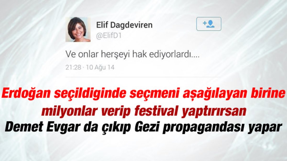 Demet Evgar'dan Altın Portakal'da Gezi mesajı