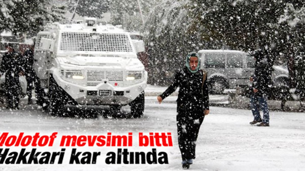 Hakkari'de yoğun kar yağışı ulaşımı olumsuz etkiledi