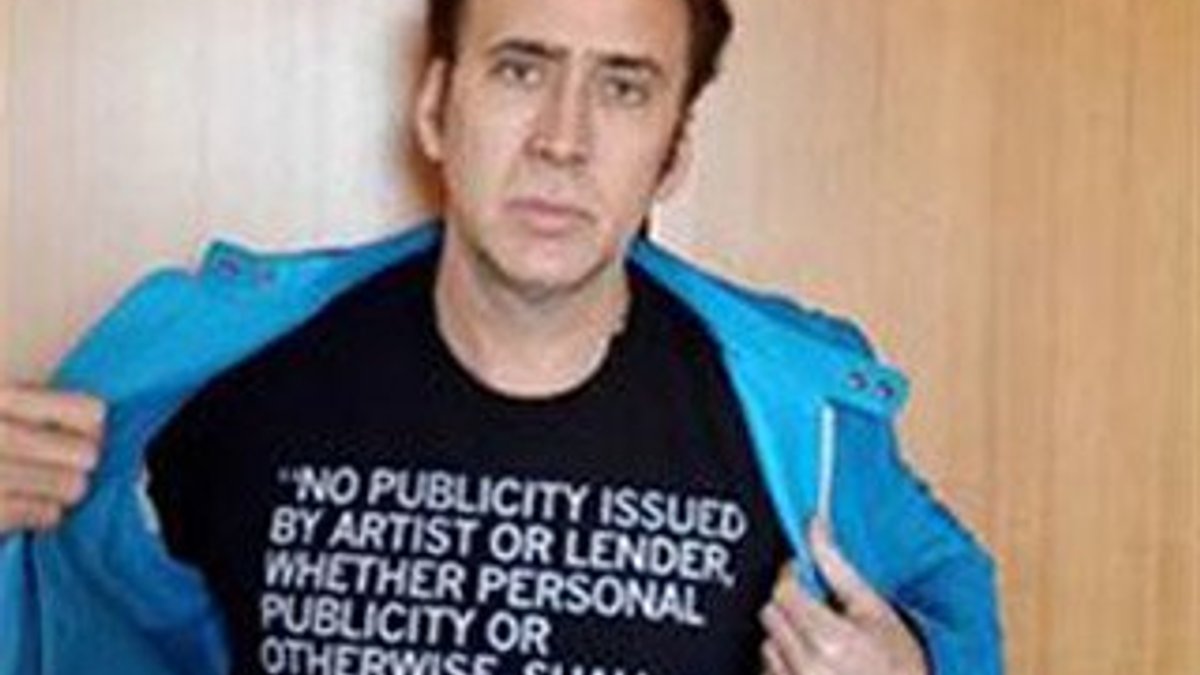 Nicolas Cage'den Filmime Gitmeyin protestosu