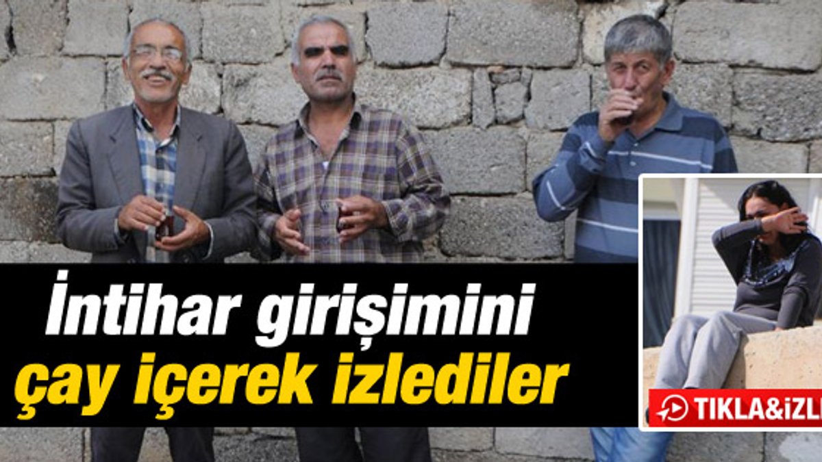 Antalyalılar intihar girişimini çay içerek izlediler