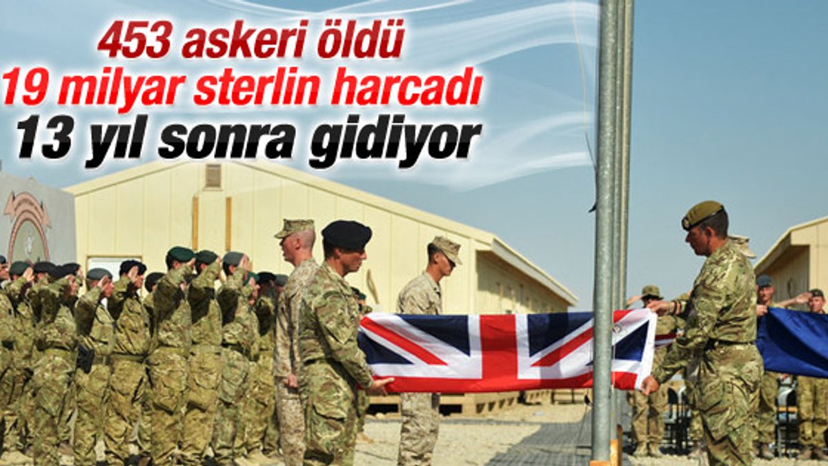 İngiltere ordusu Afganistan'dan tamamen çekildi