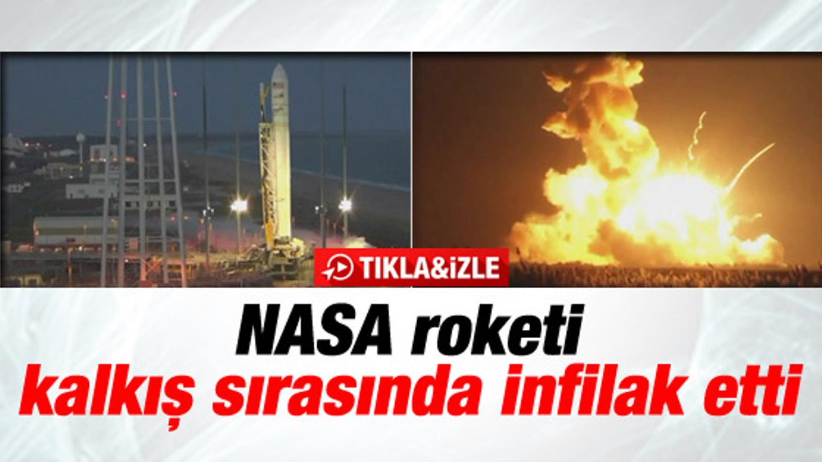 NASA roketi Antares kalkış sırasında infilak etti - İzle