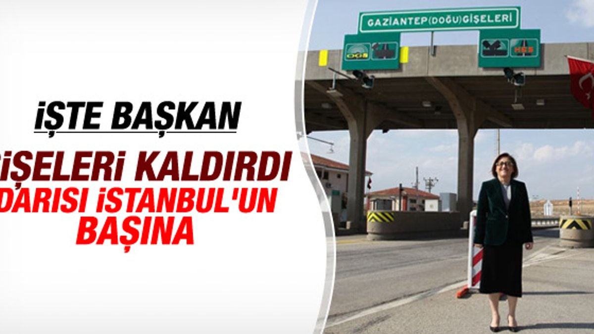 Fatma Şahin Gaziantep'te gişeleri kaldırdı İZLE