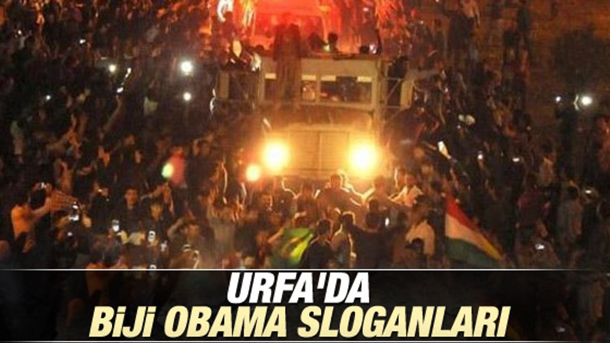 Şanlıurfa'da peşmergeye Kürtçe Obama sloganı