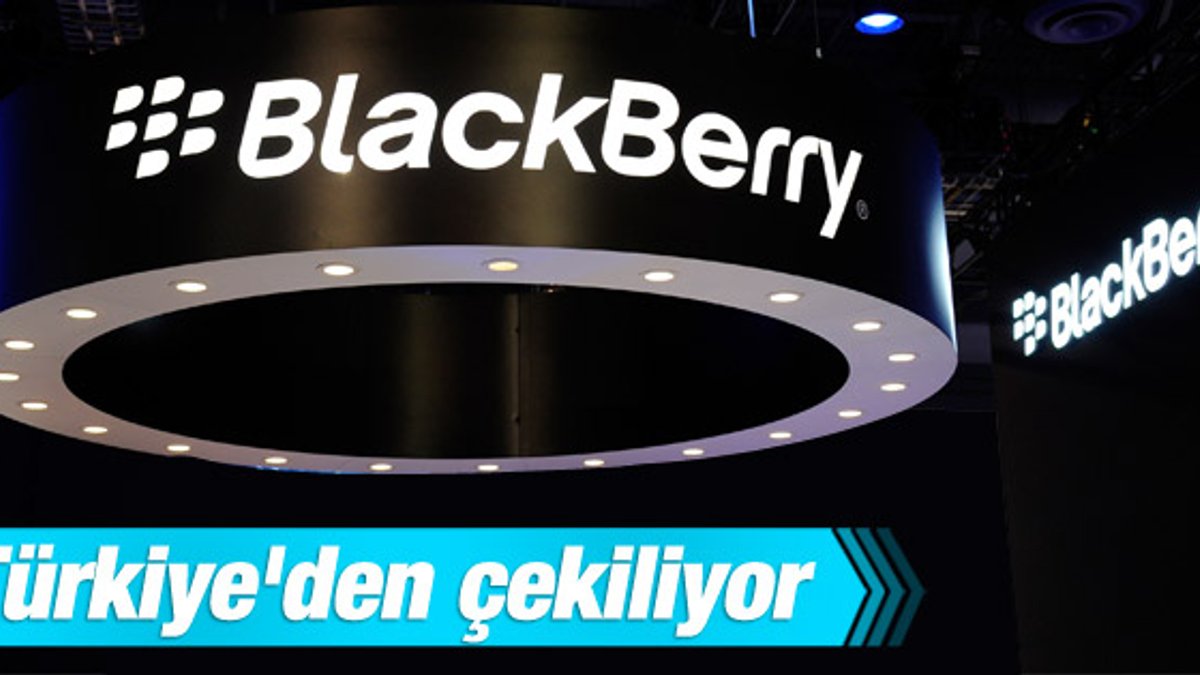 Blackberry Türkiye'den çekildi