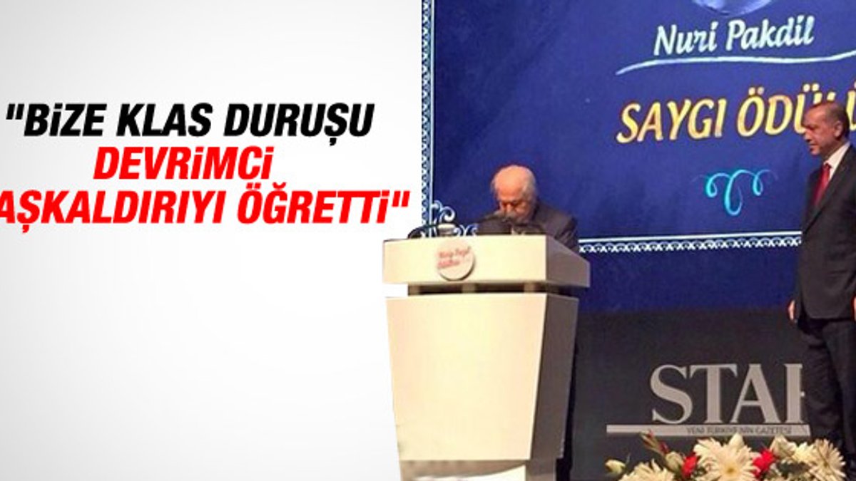 Necip Fazıl Ödülleri'nde Erdoğan'dan anlamlı hareket