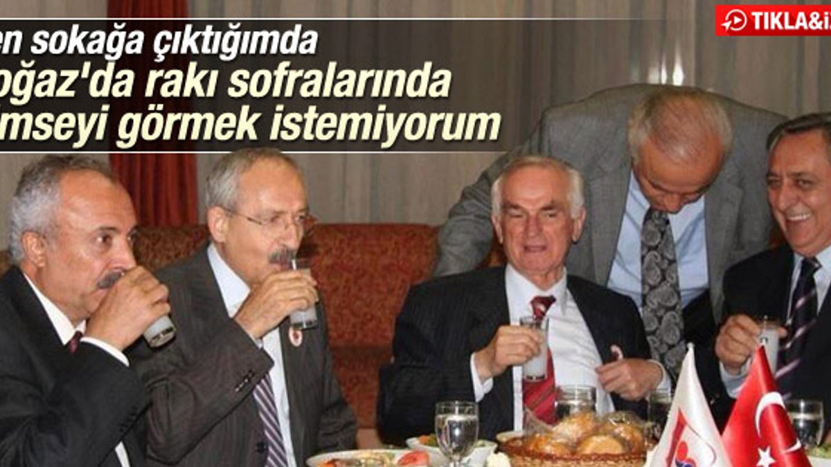 Kılıçdaroğlu'ndan partililere rakı masası göndermesi