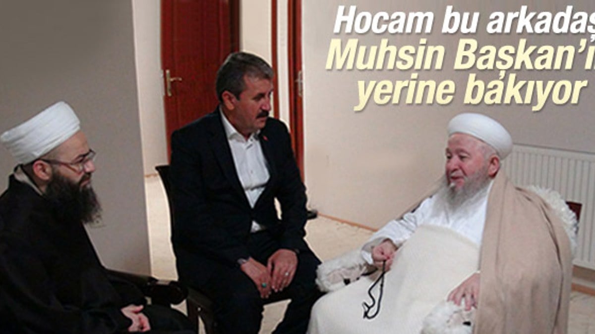 Mustafa Destici Mahmut Ustaosmanoğlu'nu ziyaret etti