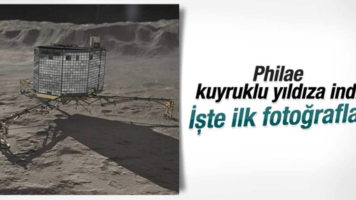 Philae uzay aracından kuyruklu yıldızın ilk fotoğrafı