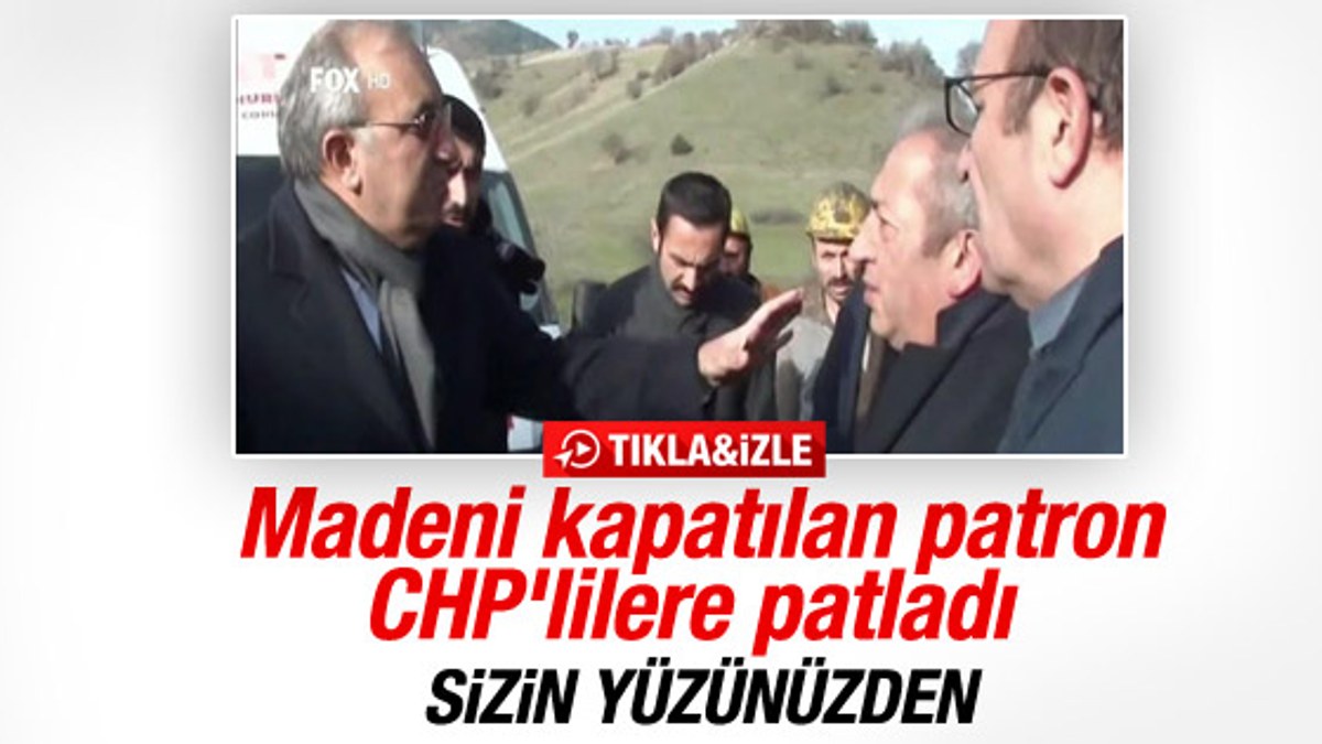 Çorum'da madeni kapatılan patron CHP'yi suçladı