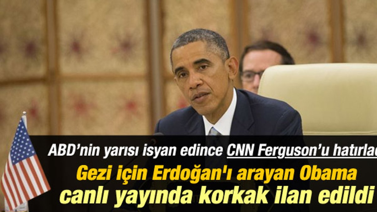 Gezi için Erdoğan'ı arayan Obama'ya Ferguson öfkesi