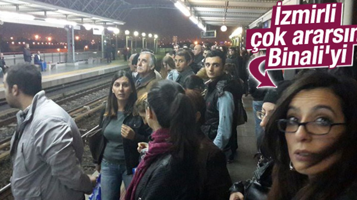 İzmir'de metro bozulunca yolcular çileden çıktı