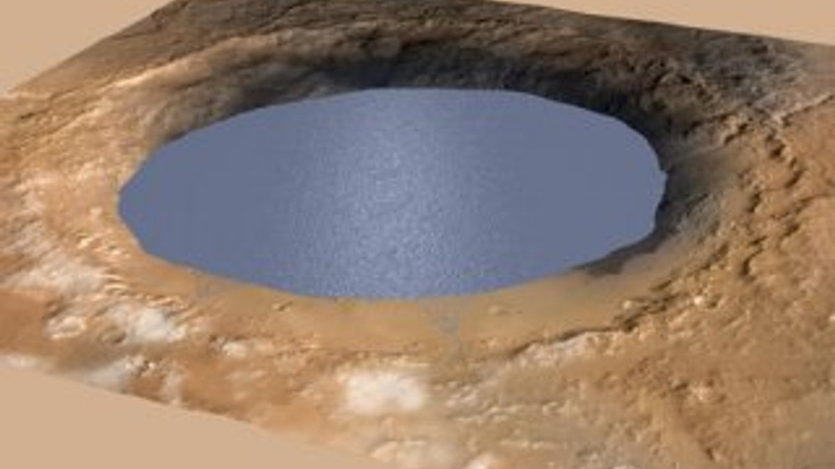 Mars’ta eski bir göle ait izler görüntülendi