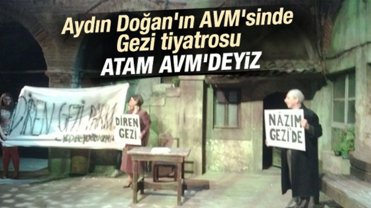 Aydın Doğan'ın AVM'sinde gezicilere tiyatro
