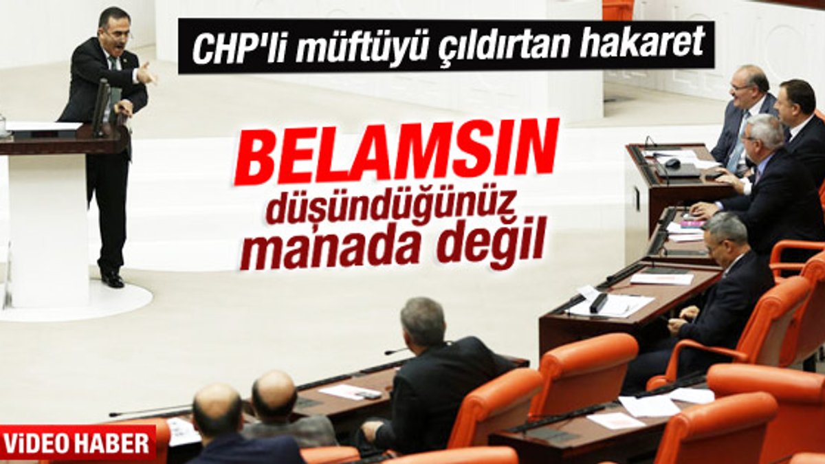 Ak Partili vekille CHP'li vekil arasında Belam tartışması