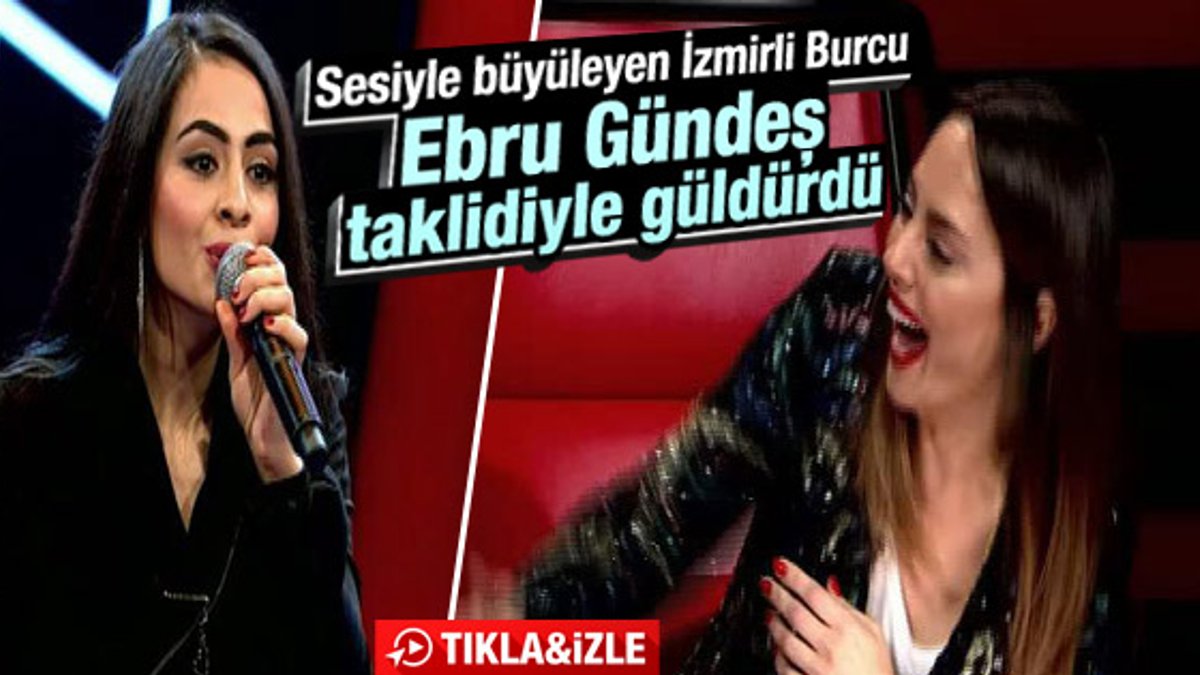 O Ses Türkiye'de yarışmacıdan Ebru Gündeş taklidi