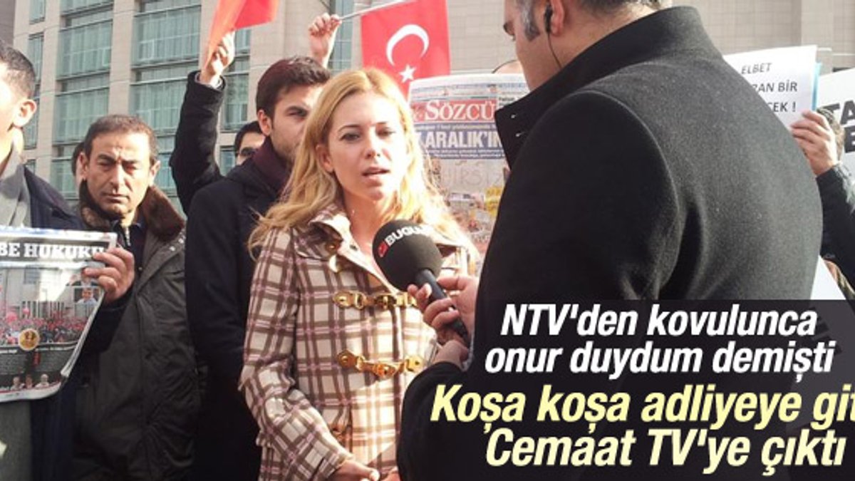 NTV'den kovulan Suna Vidinli cemaate desteğe koştu İZLE