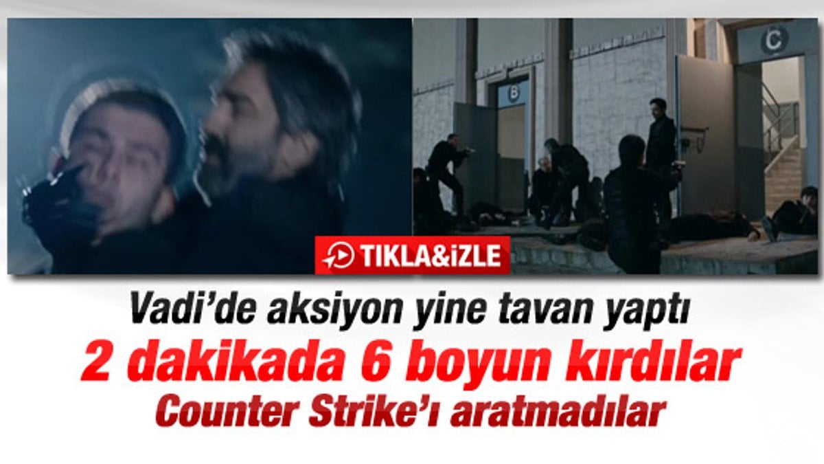 Kurtlar Vadisi Pusu'da Counter Strike sahnesi - İzle