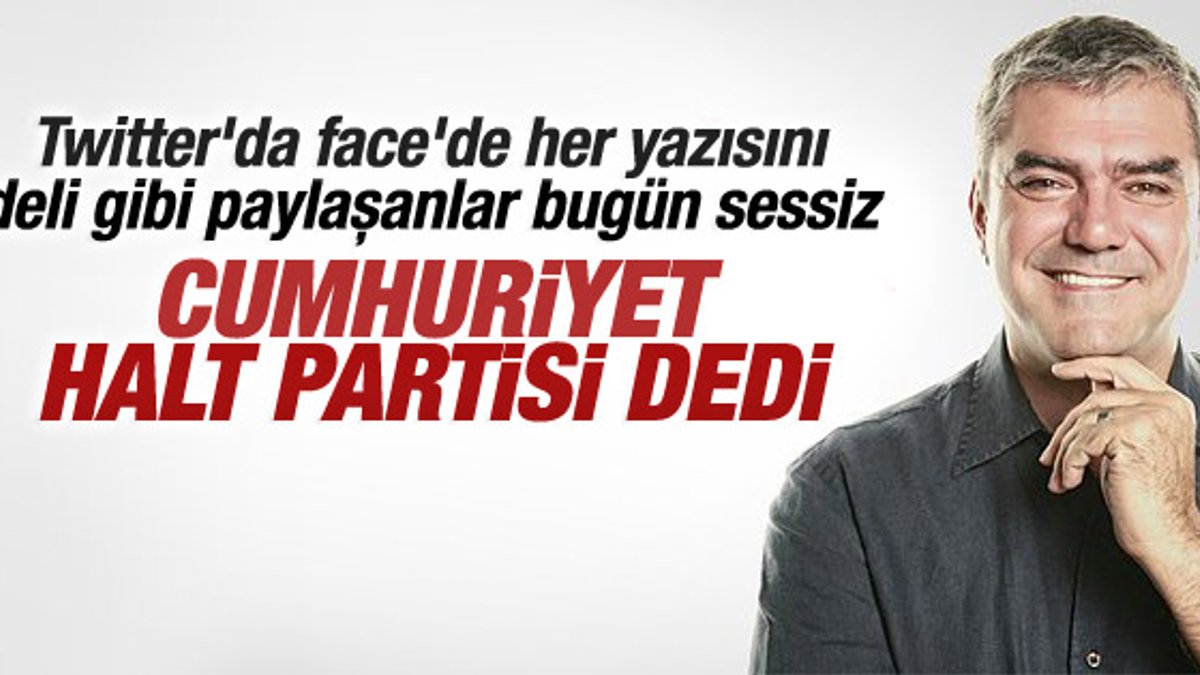 Yılmaz Özdil'in CHP'ye halt partisi dediği yazı