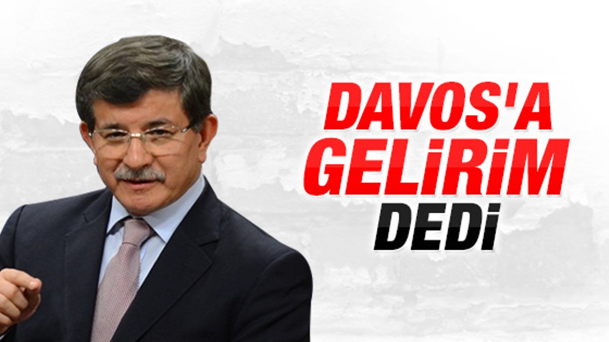 Başbakan Davutoğlu Davos'a gidecek