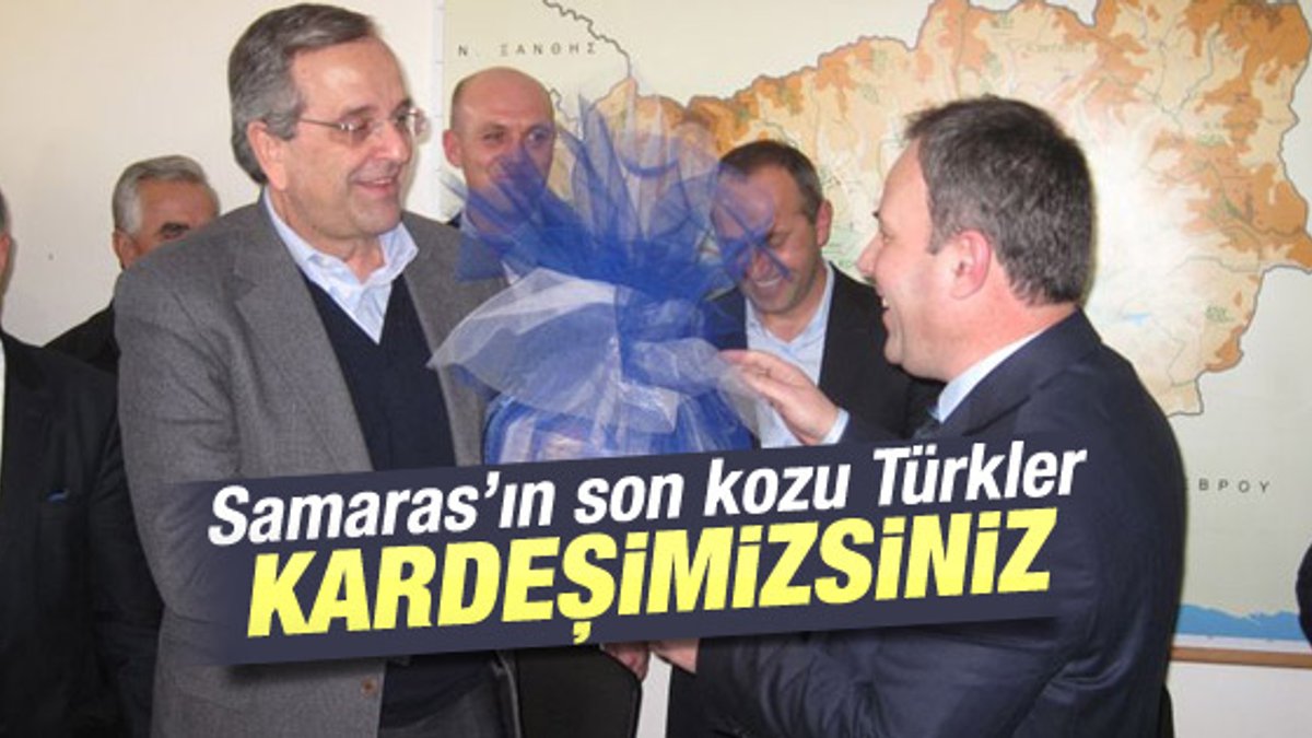 Samaras: Batı Trakya Türkleri bizim kardeşimiz