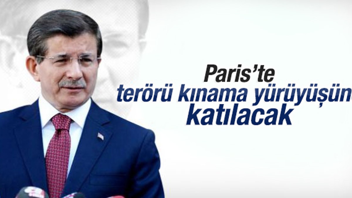 Başbakan Davutoğlu Fransa'ya gidiyor