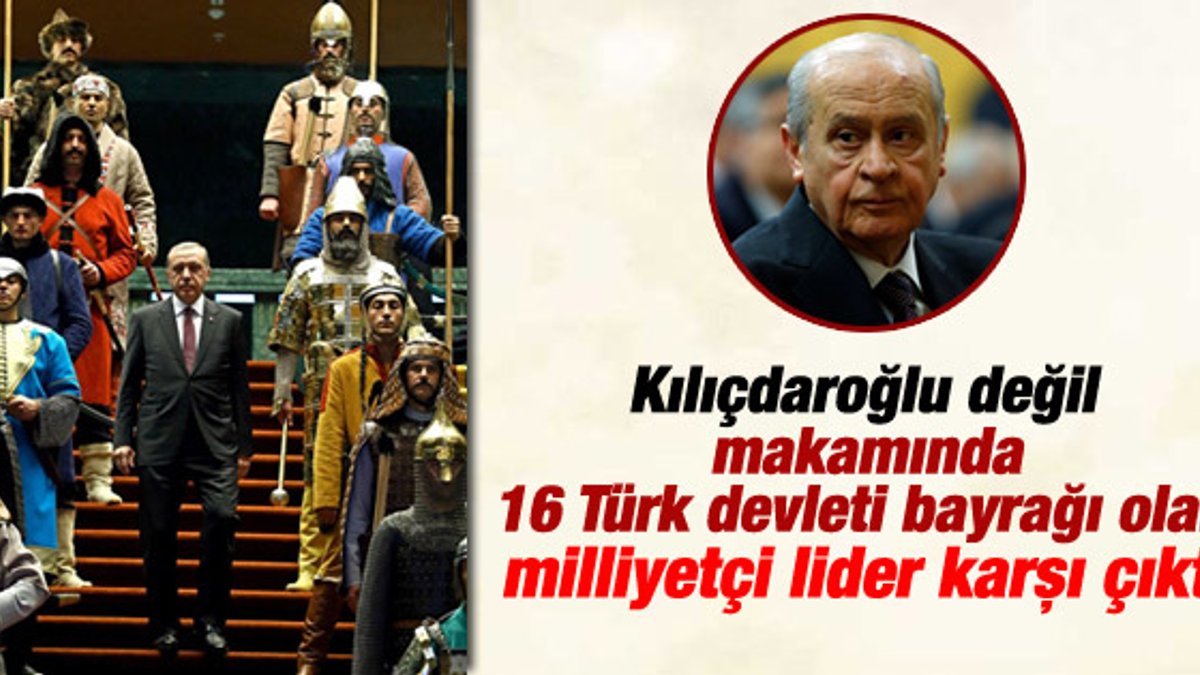 Bahçeli 16 Türk devletinin askeri temsil törenini eleştirdi