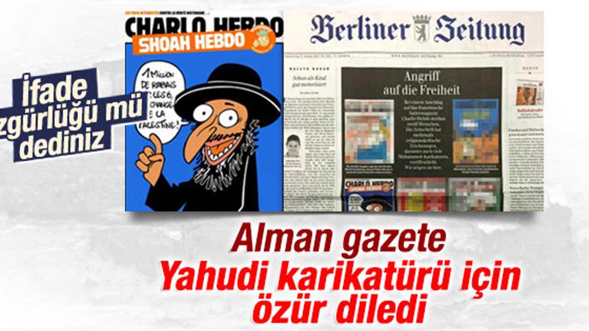 Alman gazete Yahudi karikatürü için özür diledi