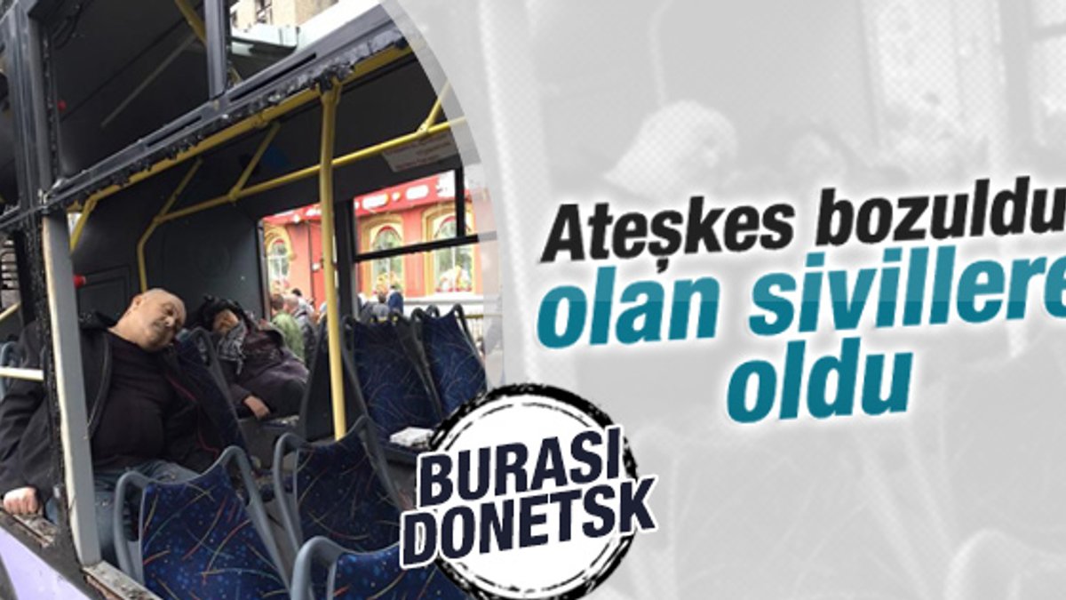 Ukrayna'ya otobüs durağına bombalı saldırı