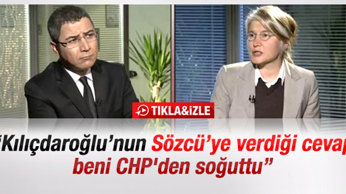 Tarhan: Kılıçdaroğlu'nun yanıtı beni CHP'den soğuttu