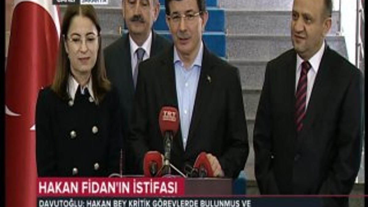 Davutoğlu Hakan Fidan'ın istifasıyla ilgili konuştu