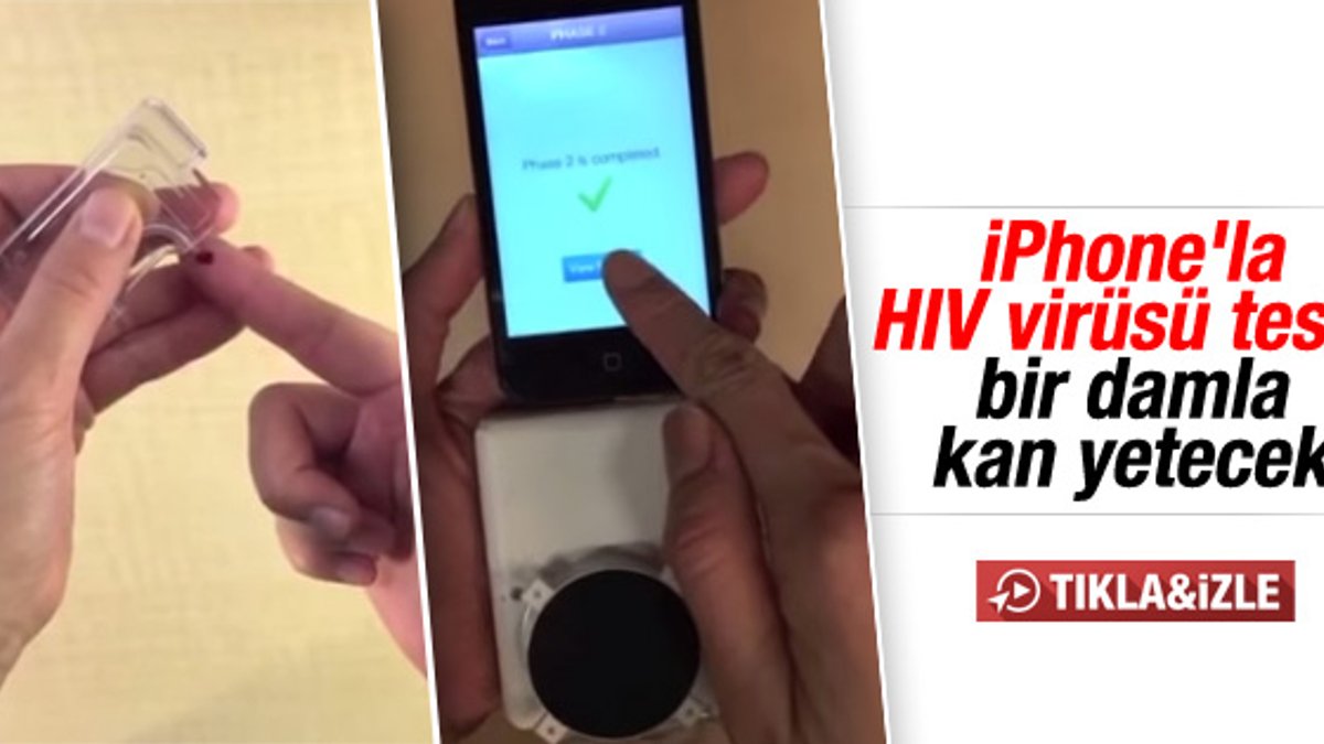 iPhone'da HIV virüsü testi