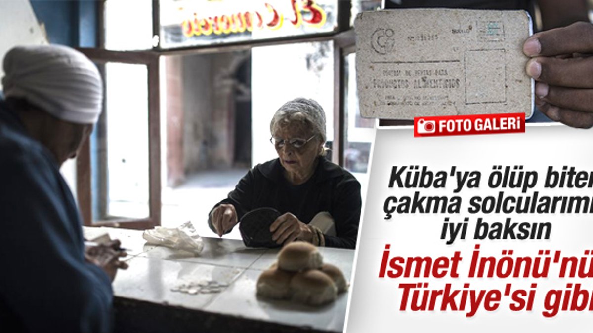 Küba'da halk karne ile alışveriş yapıyor