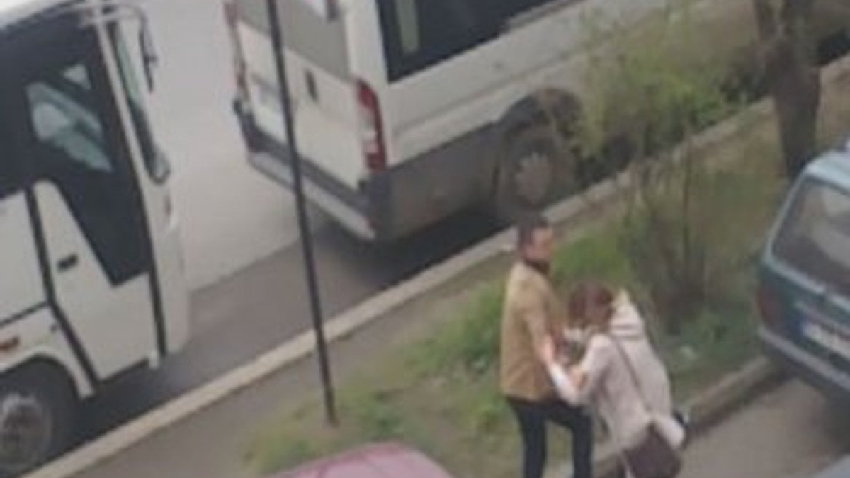 Zonguldak'ta sevgililer tekme tokat kavga etti İZLE