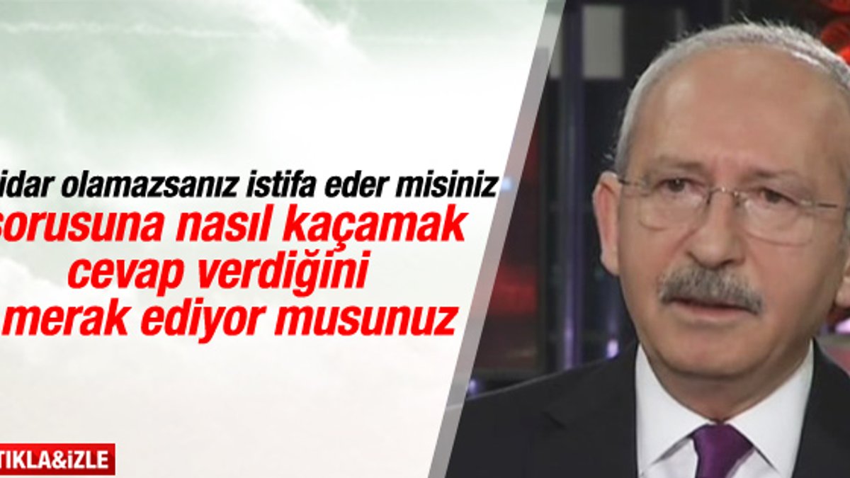 Kılıçdaroğlu istifa sorusuna kaçamak cevap verdi