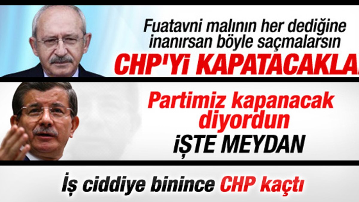 CHP'den parti kapatılmasının engellemesine destek yok