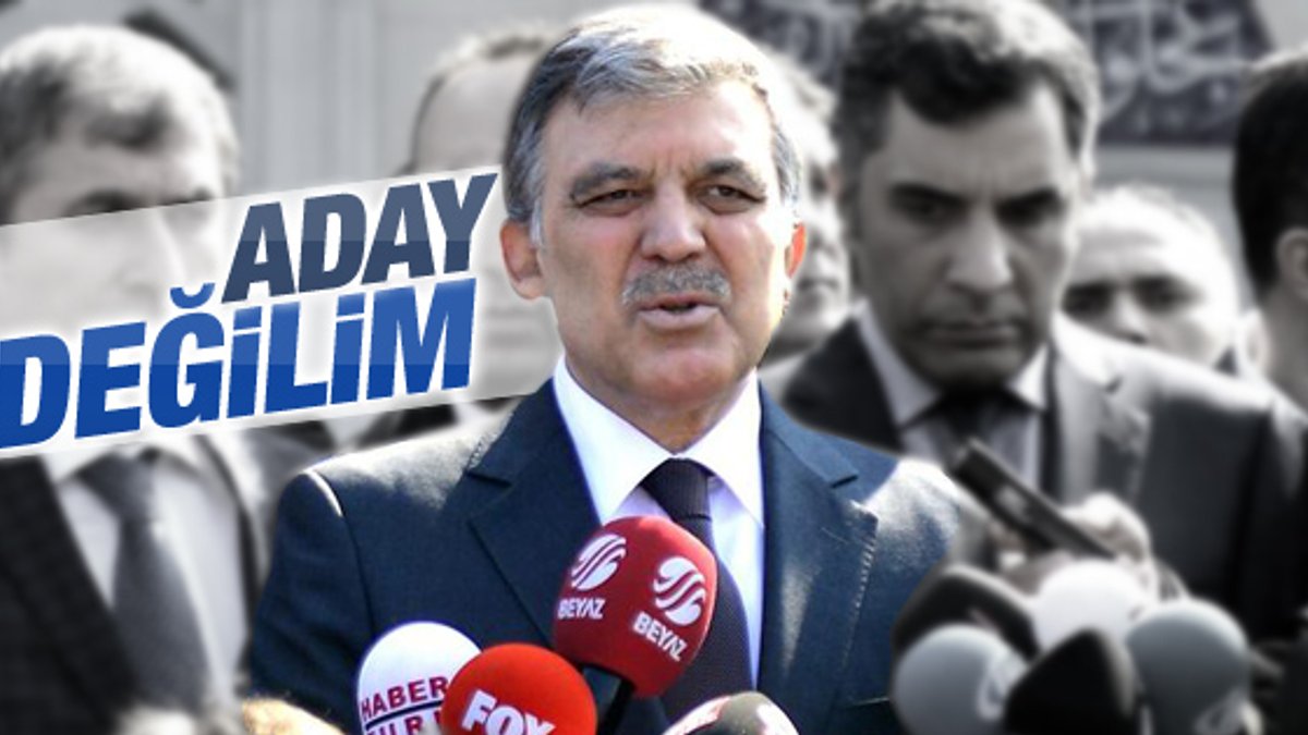 Abdullah Gül'e adaylık sorusu