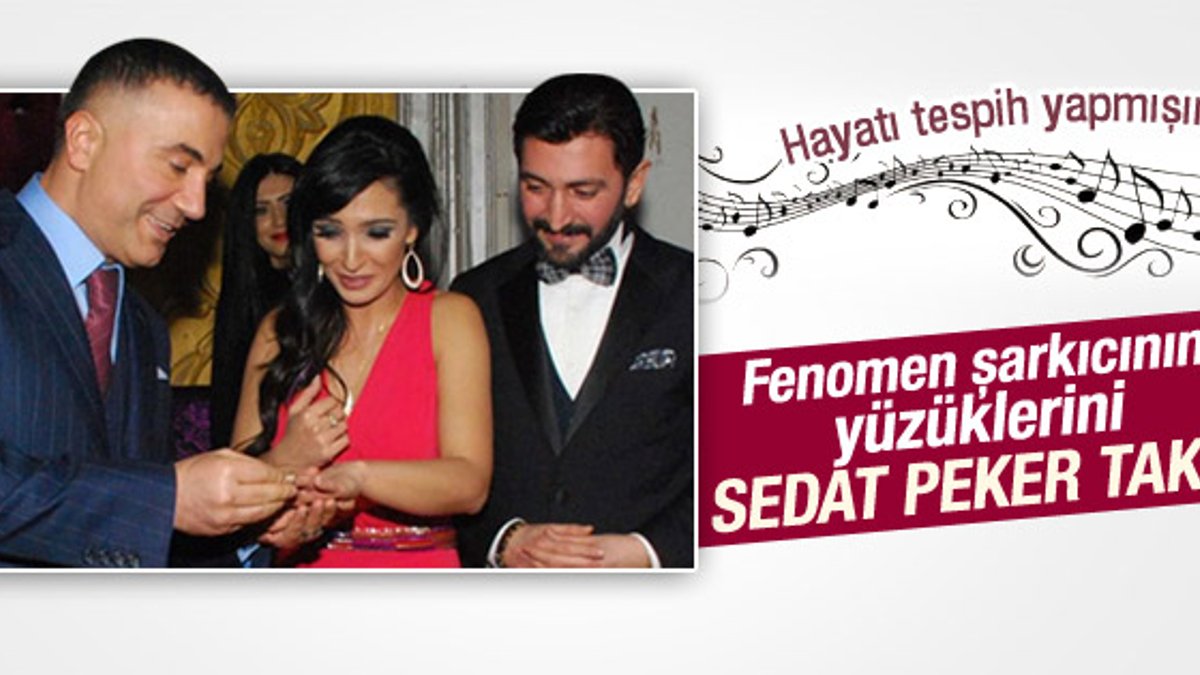 Ferman Toprak'ın nişan yüzüğünü Sedat Peker taktı