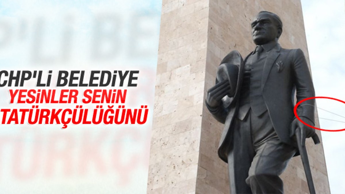 Aydın'da Atatürk heykeline telli önlem