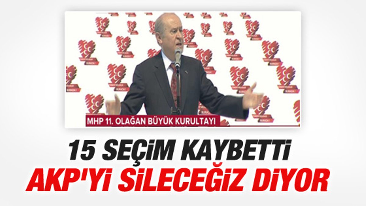 Devlet Bahçeli MHP Kurultayı'nda konuştu