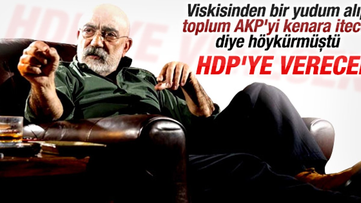 Ahmet Altan HDP'ye oy verecek