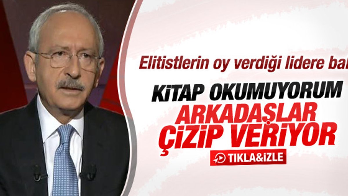 Kemal Kılıçdaroğlu'na kitap okuyor musunuz sorusu
