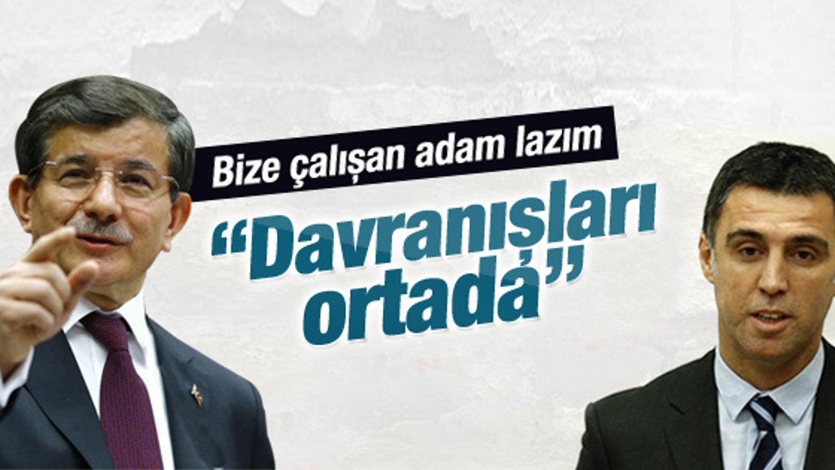 Başbakan Davutoğlu'ndan Hakan Şükür örneği